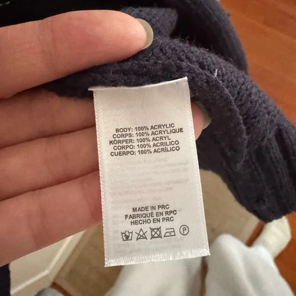 Anthropologie Dimensional Floral Crop Cardigan - Navy & White - Picture 5 of 5